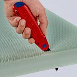 Nóż z odłamywanym ostrzem 18mm  CutiX  KNIPEX 90 10 165 BK - 9