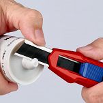 Nóż z odłamywanym ostrzem 18mm  CutiX  KNIPEX 90 10 165 BK - 8