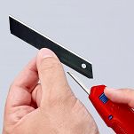 Nóż z odłamywanym ostrzem 18mm  CutiX  KNIPEX 90 10 165 BK - 14