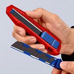 Nóż z odłamywanym ostrzem 18mm  CutiX  KNIPEX 90 10 165 BK - 15