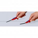 Nóż z odłamywanym ostrzem 18mm  CutiX  KNIPEX 90 10 165 BK - 2