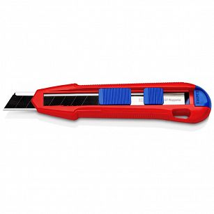 Nóż z odłamywanym ostrzem 18mm  CutiX  KNIPEX 90 10 165 BK