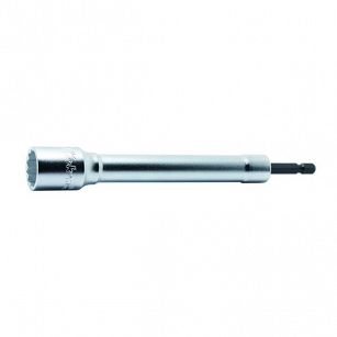 Nasadka długa z trzpieniem HEX 1/4", 12-kątna 19x165mm  KOKEN