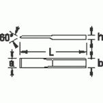 Przecinak rowkowy 240x26x4 mm Nr 2104 GEDORE 8911420 - 2