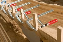 Ścisk śrubowy ślusarski stalowy 200x100 GZ BESSEY GZ20 - 10