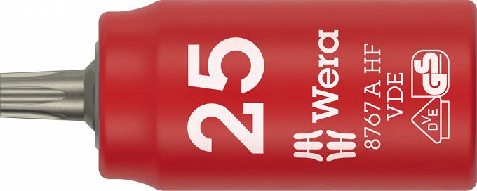 Klucz nasadowy trzpieniowy 8767 A VDE HF TORX® Zyklop, izolowany, 1/4