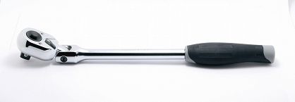 Grzechotka 1/2" 24 zęby z przełącznikiem z przyciskiem uchwyt polerowany łamana KOKEN