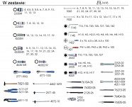 Zestaw narzędzi nasadki, bity, wkrętaki śrubokręty , imbusy, młotek, szczypce 128cz. walizka KING TONY 7528MR01 - 2
