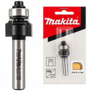 Frez do fazowania półokrągr. R=2mm chwyt 8 MAKITA D-11184