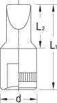 Nasadka wkrętakowa 1/4