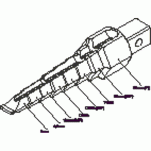 Klucz stopniowany 8 stopni 3/8