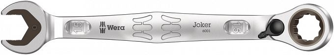 Joker Klucz płasko-oczkowy z grzechotką Jr Switch, z przełącznikiem zmiany kierunku pracy 15mm WERA 05020070001