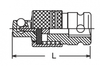 Adapter udarowy blokujący, szybkozłączka 1/2