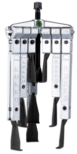 Ściągacz 3-ramienny uniwersalny ze smukłymi ramionami w zestawie KUKKO 30-10-SP