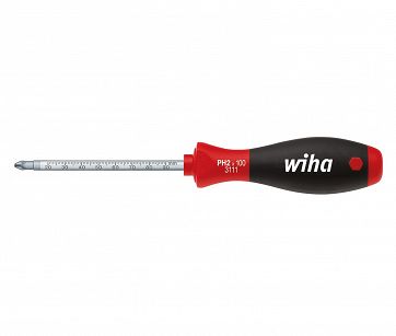 Wkrętak śrubokręt krzyżowy PH2 100mm SoftFinish z laserową podziałką milimetrową 35398 WIHA