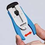 Narzędzie do ściągania izolacji z kabli światłowodowych  0,125mm KNIPEX 12 85 110 SB - 5