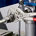 Szczypce Klucz w Jednym Narzędziu gładkie szczęki chwyt do 52 mm 86 03 250 KNIPEX - 9