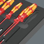 Wkładka piankowa z wkrętakami śrubokrętami VDE, Set 1, 16 części WERA 05150102001 - 3