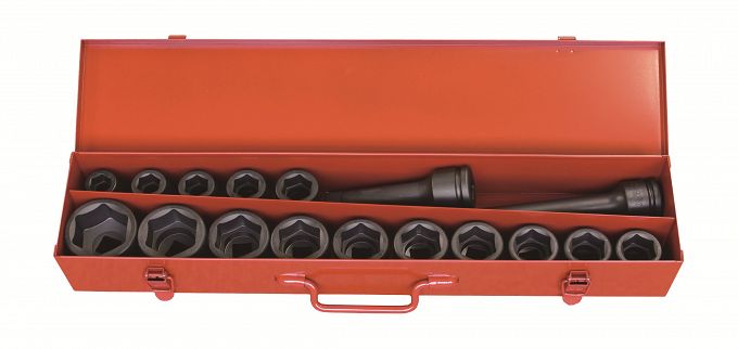 Zestaw nasadek udarowych 6-kątnych w walizce 17szt. KOKEN