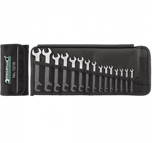 Zestaw kluczy płaskich dwustronnych ELECTRIC 3,2-14mm 15 szt. kpl. w pokrowcu 96400651 STAHLWILLE 