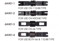 Zaciskarka, przyrząd uderzeniowy do złącz typu KRONE do terminowania przewodów KING TONY 6AH12 - 2