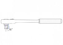 Grzechotka uchylna 1/2