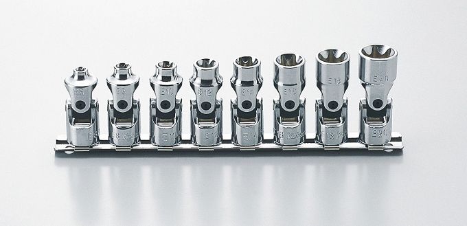 Zestaw nasadek E6-E20 TORX łamanych KOKEN