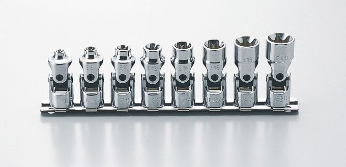 Zestaw nasadek E6-E20 TORX łamanych KOKEN
