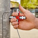 Klucz wielofunkcyjny do szaf 9 gniazd KNIPEX 00 11 06 - 9