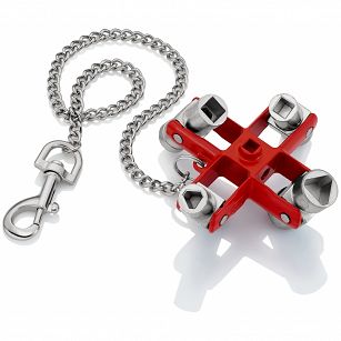 Klucz wielofunkcyjny do szaf 9 gniazd KNIPEX 00 11 06