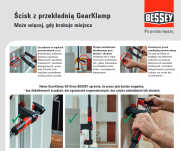 Ścisk do montażu szafek z przekładnią GearKlamp GK 300/60 BESSEY GK30 - 5