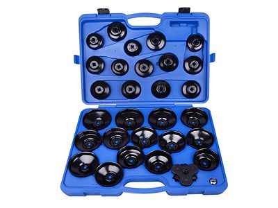 Zestaw kluczy nasadowych 1/2" do filtrów oleju 30 cz. w walizce KING TONY 9AE6030