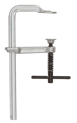 Ścisk śrubowy stalowy 1500x120mm VIRIDIS z pokrętłem z przetyczką KUKKO 469K1500-120