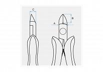 Szczypce tnące boczne mini, 118mm KING TONY 6207-05 - 3