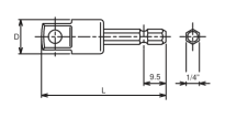 Adapter do bitów HEX 1/4