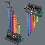 Zestaw kluczy trzpieniowych z uchwytem 950/9 Hex-Plus WERA 05133165001 - 7