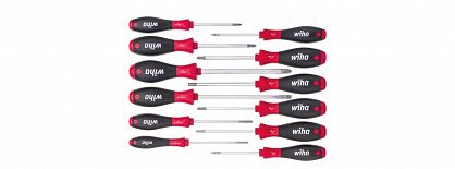 Zestaw wkrętaków śrubokrętów SoftFinish mieszany 12-cz. 41002 WIHA