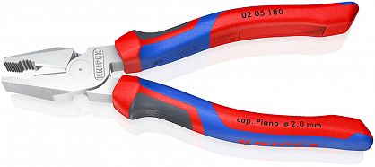 Kombinerki Szczypce Uniwersalne o zwiększonym przełożeniu KNIPEX 02 05 180