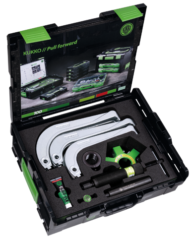 Zestaw 6 ściągaczy hydraulicznych z samocentrującymi ramionami KUKKO 845-250