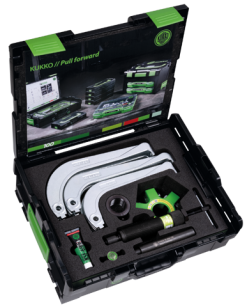 Zestaw 6 ściągaczy hydraulicznych z samocentrującymi ramionami KUKKO 845-250