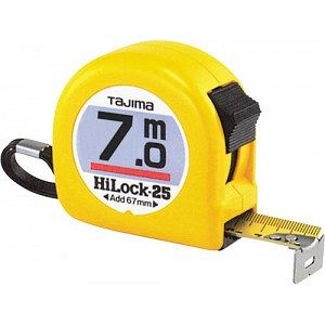 Miara zwijana stalowa z blokadą HI-LOCK 7m x 25mm TAJIMA