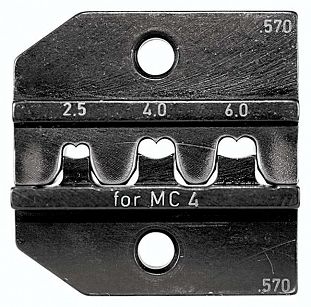 Matryca zagniatająca złącze Multi-Contact MC4 2,5 mm² / 4,0 mm² / 6,0 mm² RENNSTEIG 624 570 3 0