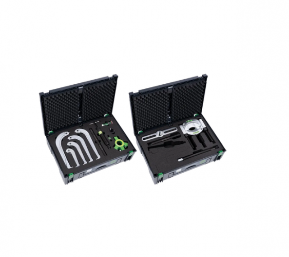 Zestaw ściągaczy uniwersalnych hydraulicznych z przyrządem rozdzielającym KUKKO 845-855