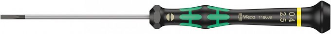 Wkrętak śrubokręt precyzyjny płaski wąski 2,5mm Kraftform Micro 2035 WERA 05118008001