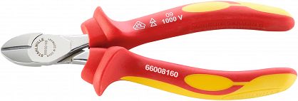 Szczypce tnące boczne izolowane VDE1000V L=160mm; chromowane 6600 8 160 VDE- 160 MM STAHLWILLE 66008160