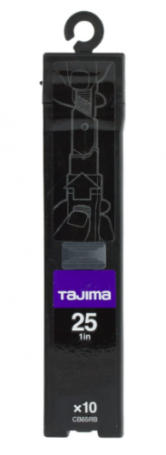 Ostrza segmentowe łamane 25mm, Razar Black Blade 10szt. TAJIMA