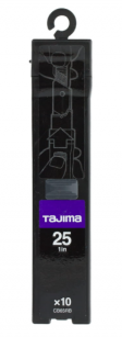 Ostrza segmentowe łamane 25mm, Razar Black Blade 10szt. TAJIMA