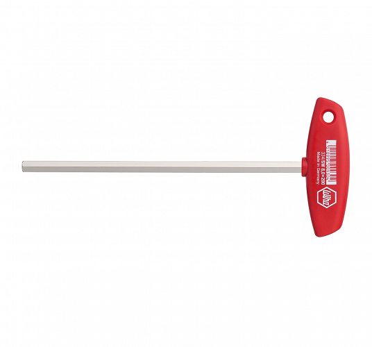 Klucz trzpieniowy sześciokątny 8,0 x 350 mm z rękojeścią T Classic niklowany na wysoki połysk WIHA 00931