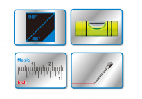 Kątownik uniwersalny z poziomnicą 300mm KING TONY 79062-12 - 2