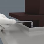 Imbus długi metryczny 2,0mm z kulką chromowany z krótkim ramieniem WERA 05022041001 - 3